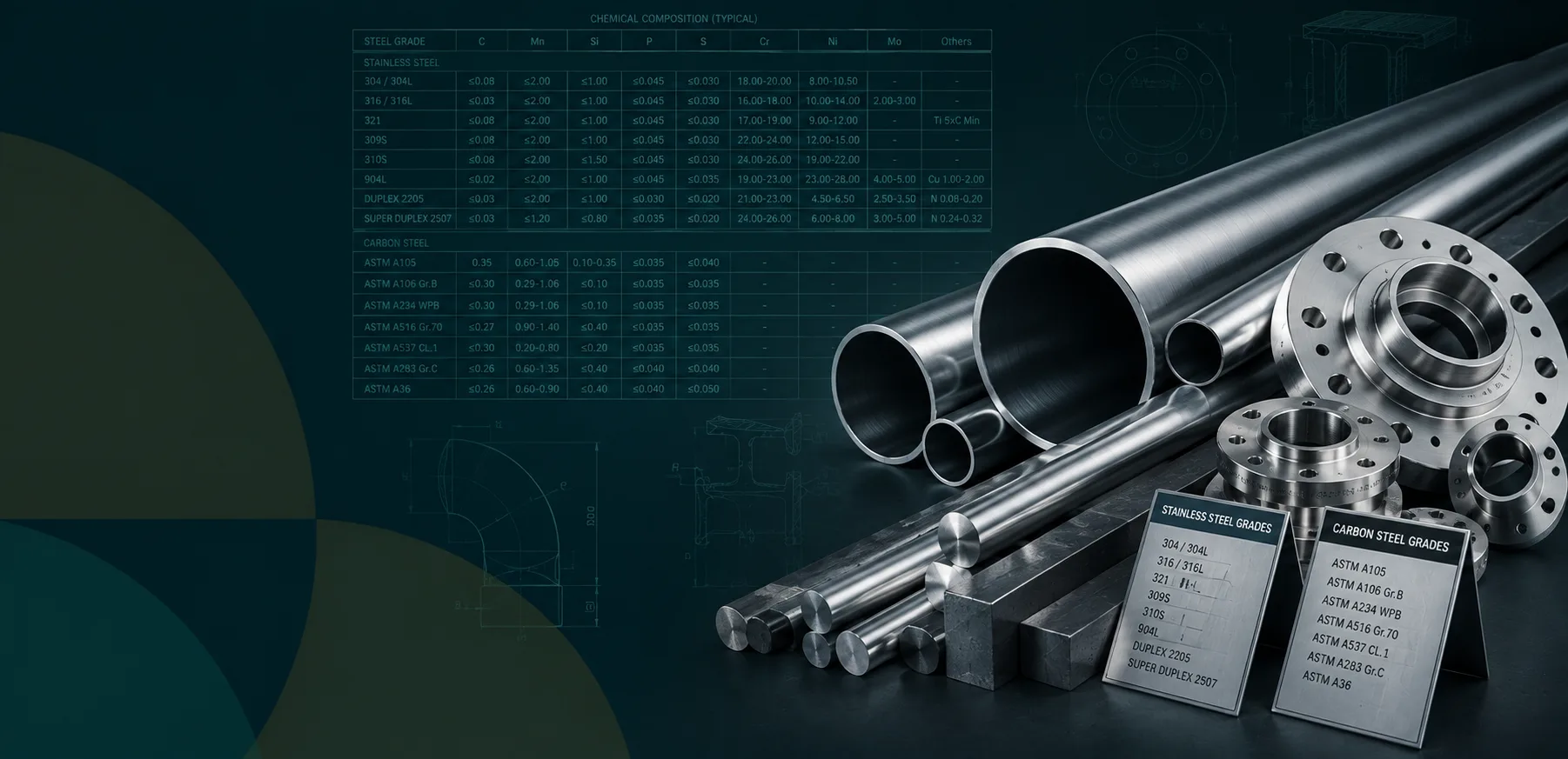 All Stainless Steel & Carbon Steel Grades